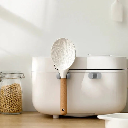 Silicone Rice Spoon Holder & Wall-Mounted Rack