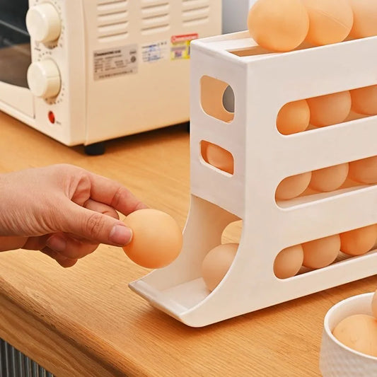 4-Layer Automatic Egg Dispenser for Fridge